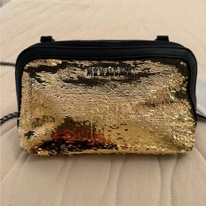 MZ Wallace small Emily crossbody bag with gold sequins